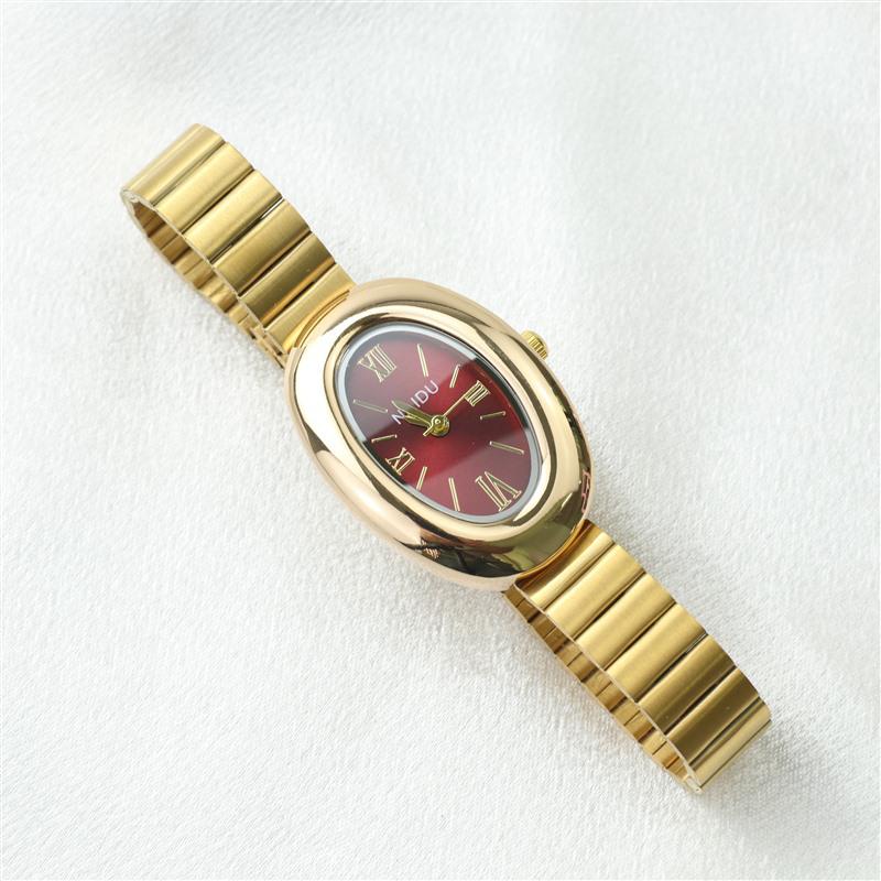 New Elegant Women's Quartz Oval Watch - Luxury Design for Students and Ladies
