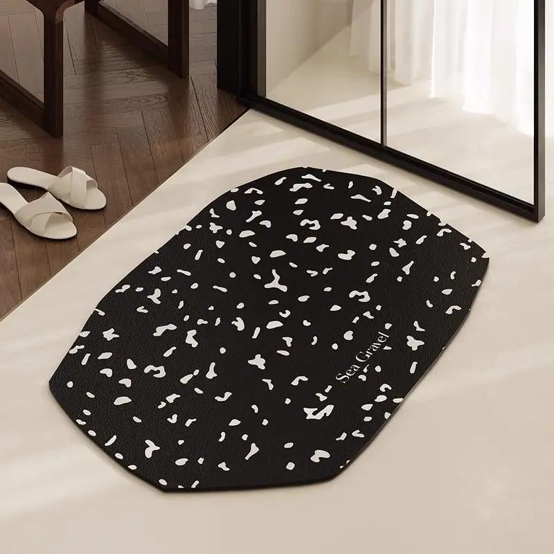 

Коврик для пола в ванной, противоскользящий и противоплесневый быстросохнущий коврик для ног, впитывающий коврик из диатомита для душевой комнаты 40X60cm 15.7X23.6in