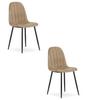 PADVA Chair - Velvet Brown / Black Legs X 2