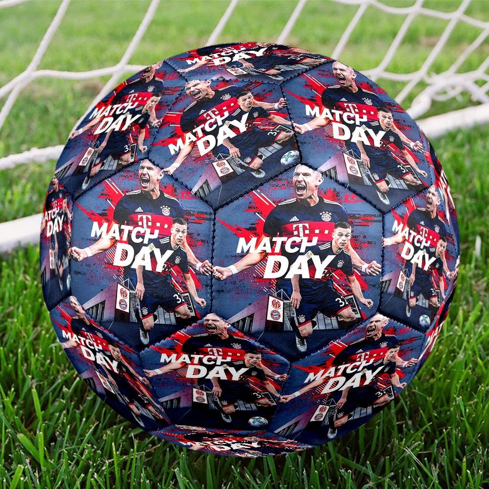 1pc Ronaldos Electric Moment Size 5 Football Soccer Balls, Competition Sport Football Indoor And Outdoor Training Ball.Q702027
