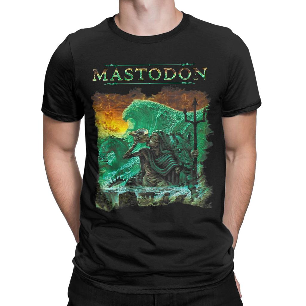 Mastodon Floods of Triton T Shirt for Men Cotton Casual TShirts O Neck  Tee Shirt Short Sleeve Clothing 4XL 5XL