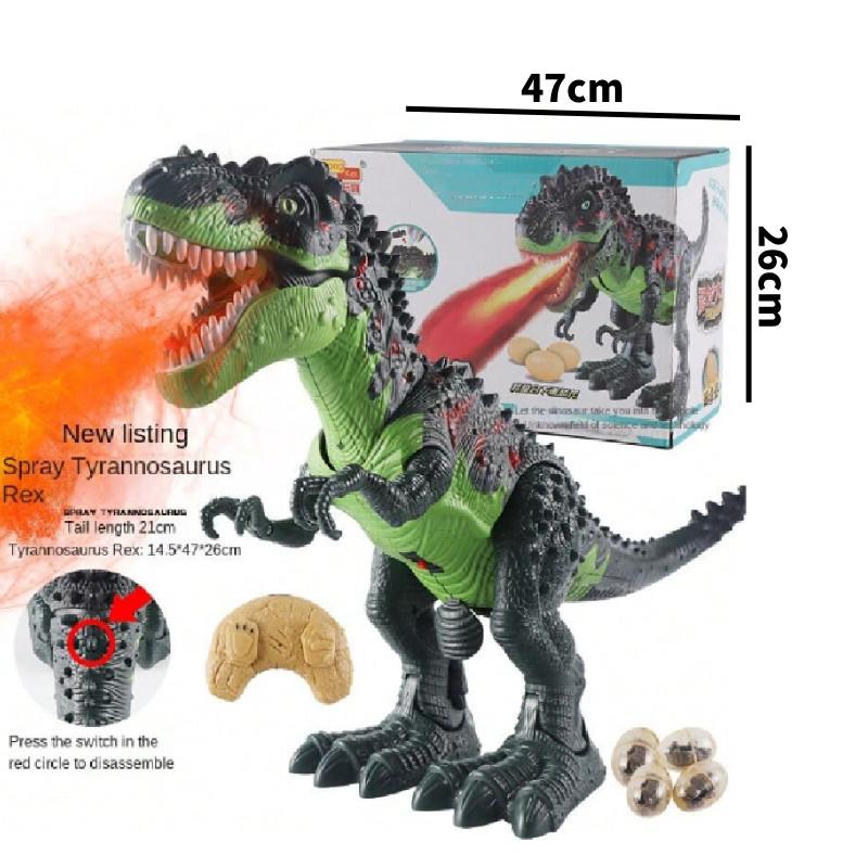 Remote Control Spray Dinosaur With Egg Laying And Projection For Childrens Gift