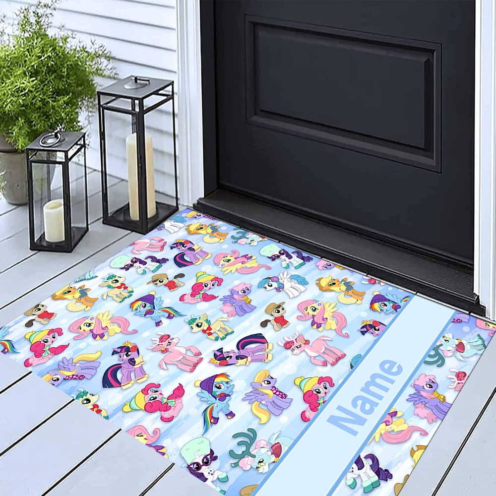 Little Pony (6) Customize your name rug, office chair cushion, home bedroom living room gift.