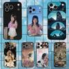 Cute M-Melanie M-Martinez For iPhone 12,14,13,15,16,11,17,X,Mini,XR,SE,XS,Plus,Pro,Max,8,7,Soft Silicone Black Case