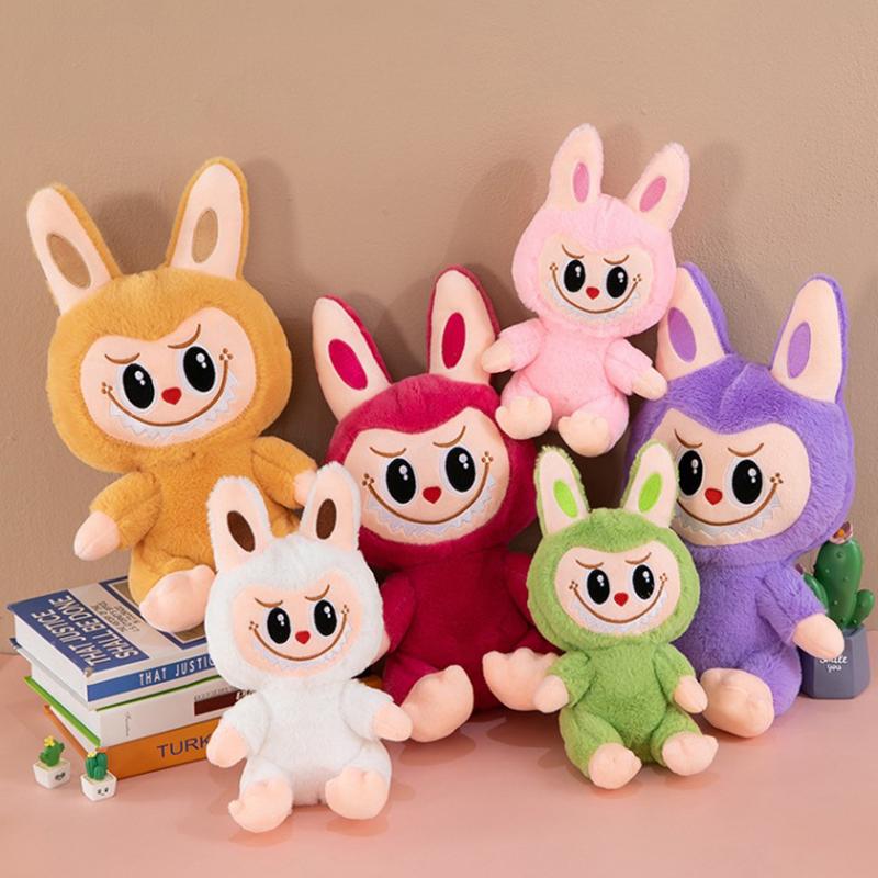 25Cm The Monster Labubu Plush Toy Labubu Doll Set Labubu Monster Stuffed Animal Soft Toy Mascot Gift Pillow Soft Plush Toys