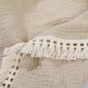 Cotton Muslin Swaddle Blankets for Newborn Baby Tassel Receiving Blanket New Born Swaddle Wrap
