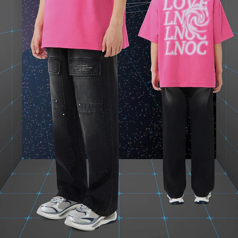 Li Ning Sports Trend Series Solid Color Loose Fit Joggers Women Joggers Off-White AYKT168-4