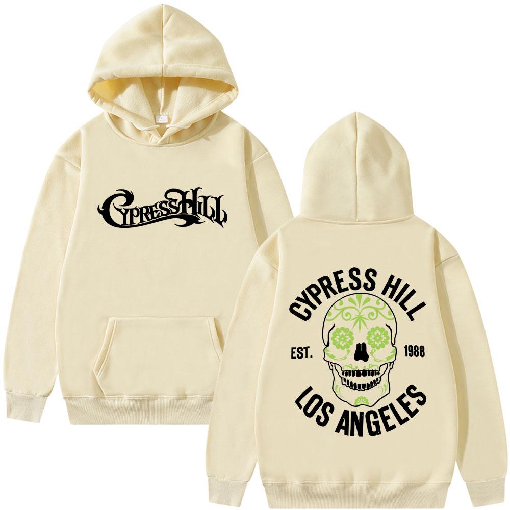 Rapper Cypress Hill Hoodie Skelett Grafik Sweatshirt Herren Damen Hip Hop Mode Übergroße Streetwear Mann Lässige Hoodies Herbst