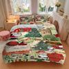 3Pcs Snoopy'S Christmas Collage Bedding Sets For All Sizes New 3D Printed Bed Cover Comforter Duvet Cover Pillowcase Bedroom Decoration