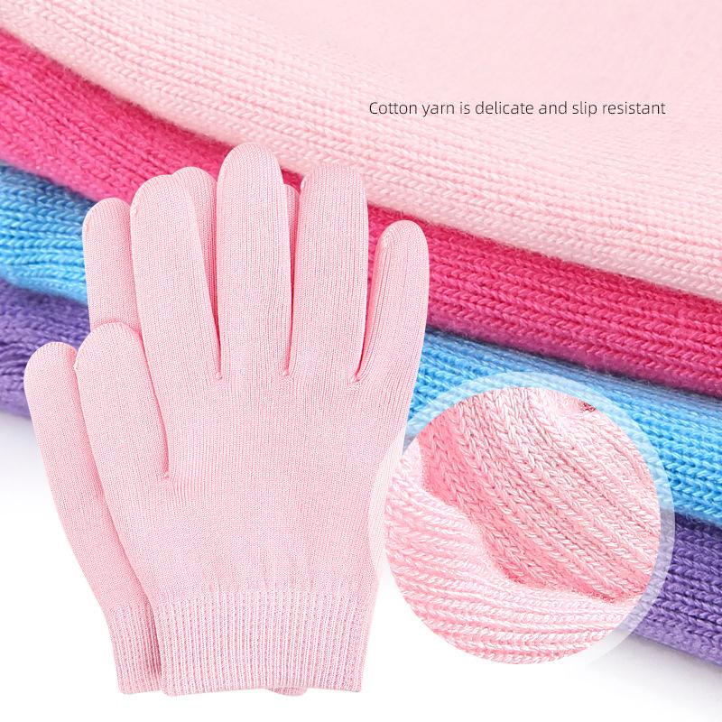 1Pair Multi Colored Essential Oil Moisturizing Socks Gloves For Dry Cracked Feet Nourishing Skin Lubricating Foot Care Massage