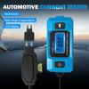 Tester di Guasti per Auto Display LCD Tester di Corrente per Fusibili Automobilistici Massimo 48V Strumento di Test per Guasti Circuiti Fusibili a Lama