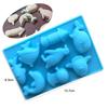 Under The Sea Chocolate Mold Carp Fish Soap Silicone Mould Marine Animal Ice Cube Tray Whale Dolphin Penguin Candy Gummy Tools