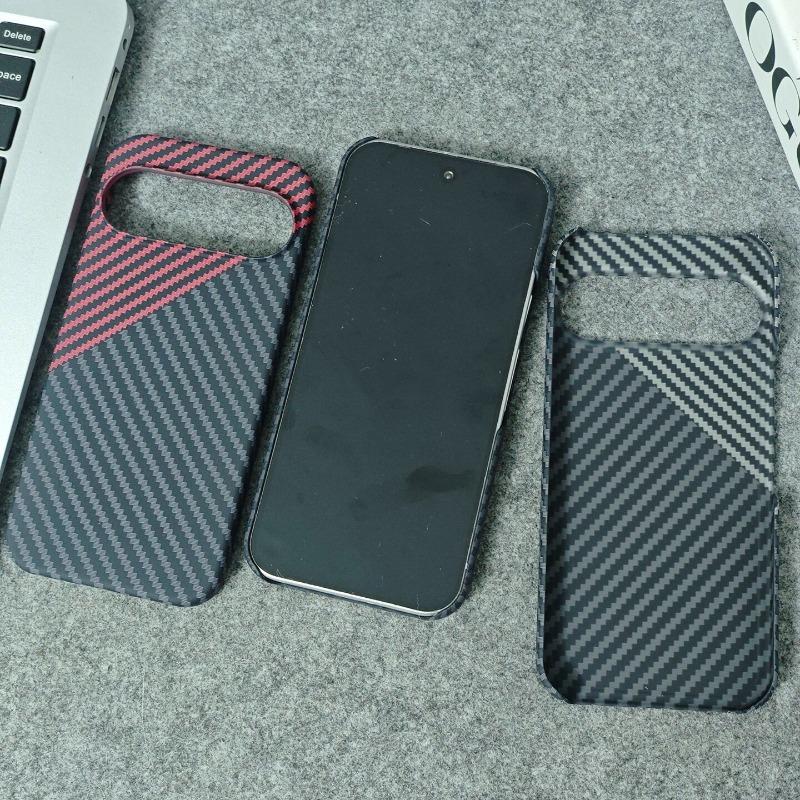 Case For Google Pixel 10 Pro XL Pixel 9 Pro Matte Hard Carbon Fiber Texture Pattern Light And Thin Phone Cover Bumper