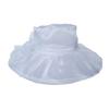 Women Sun Hat Organza Bowknot Decor Wide Brim UV Protection Hat Lightweight Breathable Foldable Tulle Hat Headwear