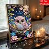 DIY Süße Eule Perlen Diamant Kunst Kits Ohne Rahmen 30x40cm Edelstein Kunst Diamant Malerei Kits für Erwachsene/Anfänger Geschenkidee Heimwanddekoration