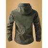 Mens Softshell Tactical Jacket Windproof Warm Fleece Lined Outdoor Hiking Coat
