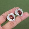 Red Snakeskin Jasper Earring 925 Sterling Silver Earring Handmade Jewelry Dangle Earring Red Snakeskin Jasper Gemstone Jewelry Gifts For Her