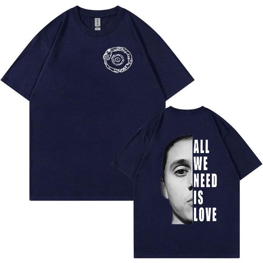 Canserbero All We Need Is Love Graphic T Shirts Men Hip Hop Retro Fashion Tshirt Unisex ONeck Cotton Oversized Tees Streetwear