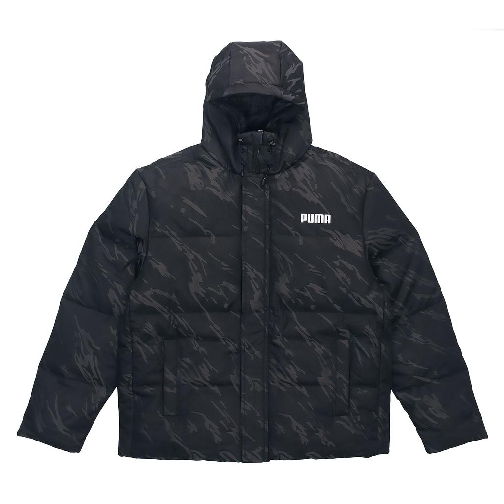 Puma Down Jacket With Side Pockets And Hood Men Outerwear Black 846320-01