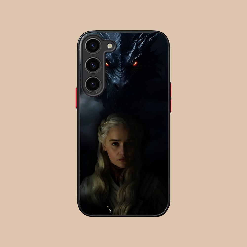Dragon Queen Silicone Mobile Phone Case for Samsung Galaxy S26 S25 S24 S23 S22 S21 Plus FE Ultra Colorful Cover