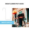 6Pcs Hanging Flower Hook Set Metal Flowerpot Hooks for Plants Wall Mounted Rust Resistant for Home Garden Patio Balcony