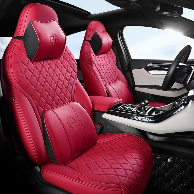 BYD Qin PLUS Sedan Leather Seat Cover: 5-Seat, All-Season, Full Coverage