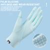 Loogdeel Upf50+ Sunscreen Breathable Fashion Driving Running Gloves Cold Ice Silk Bike Thin Silicone Anti-Uv Gloves Women Men