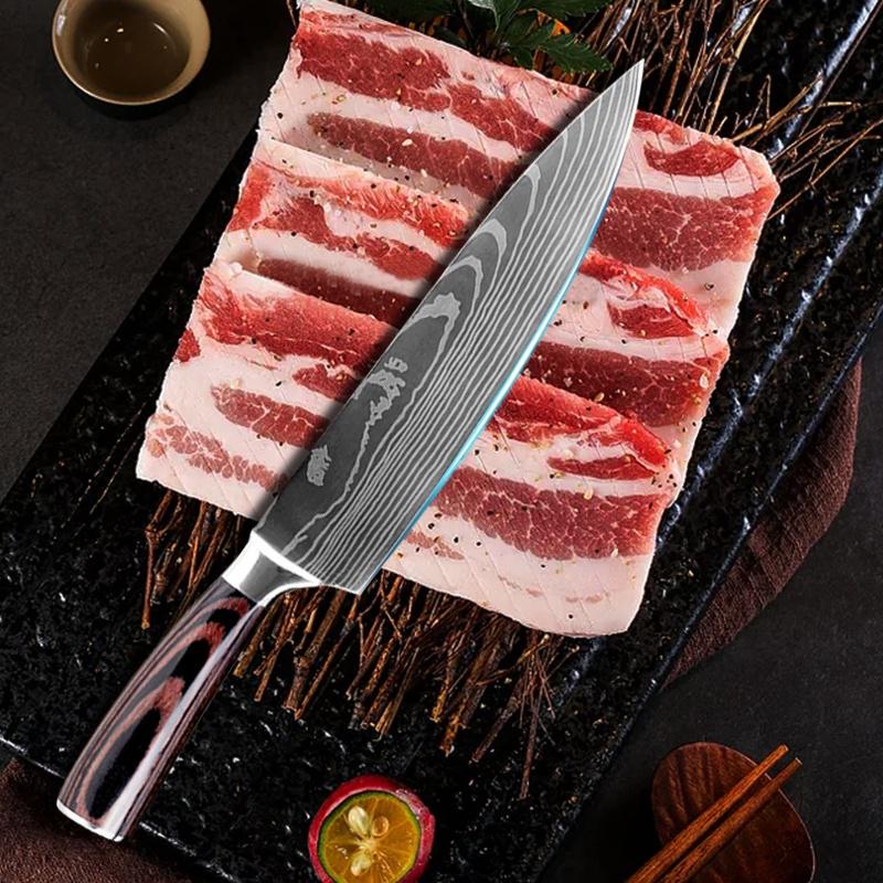 Kitchen Knives Sets Slicing Knifes Cleaver Slicing Utility Knives  Kitchen Tools Accessories