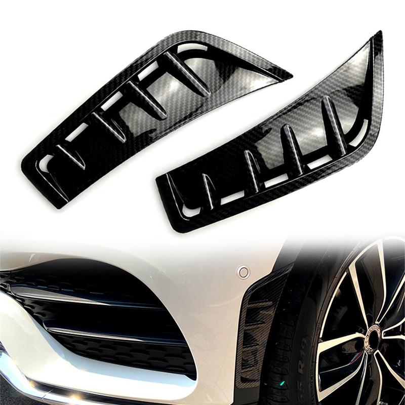 2x Front Bumper Side Air Vent Splitter Spoiler Trim For Mercedes X253 GLC 2020+