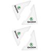 2/4Pcs Car Front Door Corner Anti-Scratch Protector Cover Sticker For Skoda Octavia A5 3 2 VRS Vision Kodiaq Favorit Rapid Fabia agr411
