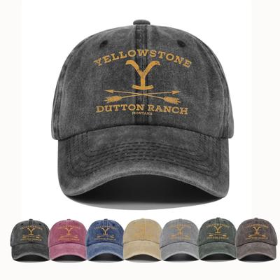 Gorra de Béisbol Snapback Sombrero YELLOWSTONE Sombrero para el Sol Primavera Otoño Gorra de Béisbol Deportiva Hip Hop Gorra Ajustada Sombreros para Hombres Mujeres