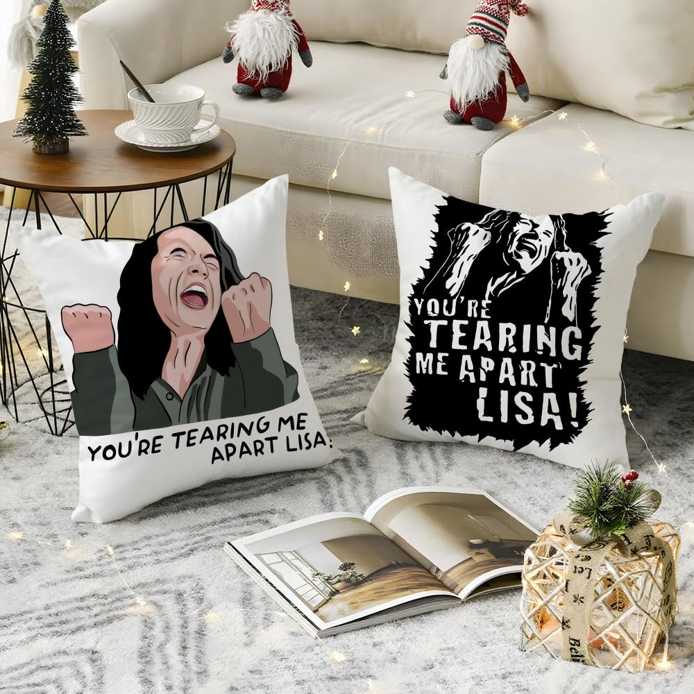 The Room T-Tommy Wiseau Cushion Cover Breathable Linen Pillow Cover Skin-Friendly Home Decor Pillowcase With Hidden Zipper
