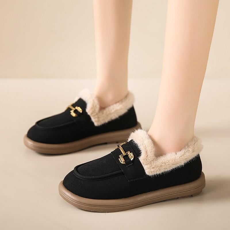 

Женские нескользящие сноубутсы для беременных Женская зимняя обувь на мягкой подошве, универсальные бархатные хлопковые туфли, повседневные хлопковые туфли на одной педали 38 верблюд