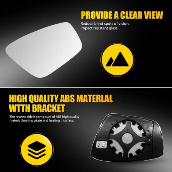 For Mirror Glass Heated 2012 - 2015 VOLKSWAGEN Passenger PASSAT Right VW1325103