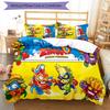 3pcs Superthings2 pattern bedding set duvet cover set includes duvet cover &pillowcases, perfect all season bedroom decoration & gift