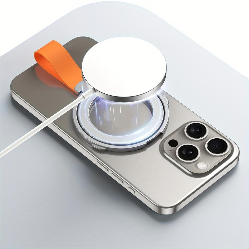 Metal Magnetic Silicone Suction Rotating 360°Folding Ring Phone Holder Alloy Portable Universal Desktop Creative Ring Holder