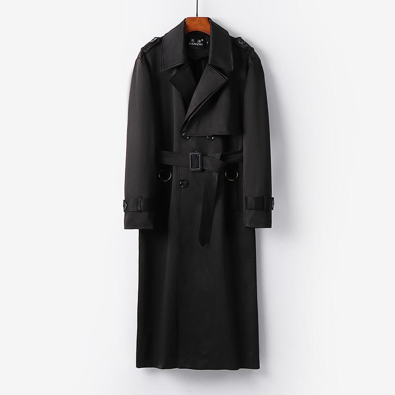 Trench Trench Coat Men`S Over-Knee Large