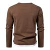 Men Fake Two Piece V Neck Long Sleeve T Shirt Autumn Winter Fashion Patchwork Plus Size Basic Tee Tops