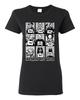 Most Wanted Poster Character MugshotBlack and White Women Graphic TShirt Unisex T-Shirt