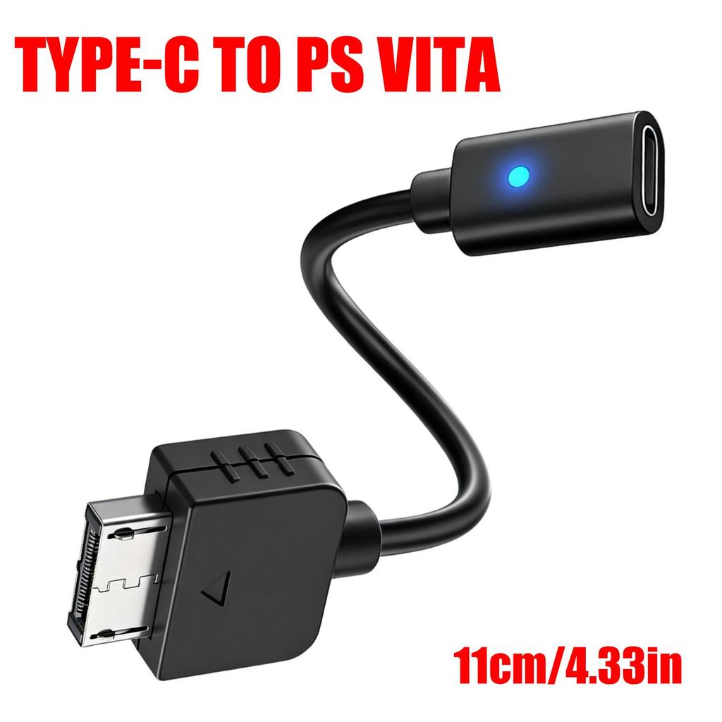 USB Typ C Adapter Ladekabel für PS Vita 1000 Spielkonsole Tragbares Hochgeschwindigkeits-Ladegerät Kabel USB-C Anschluss für PSVita1000