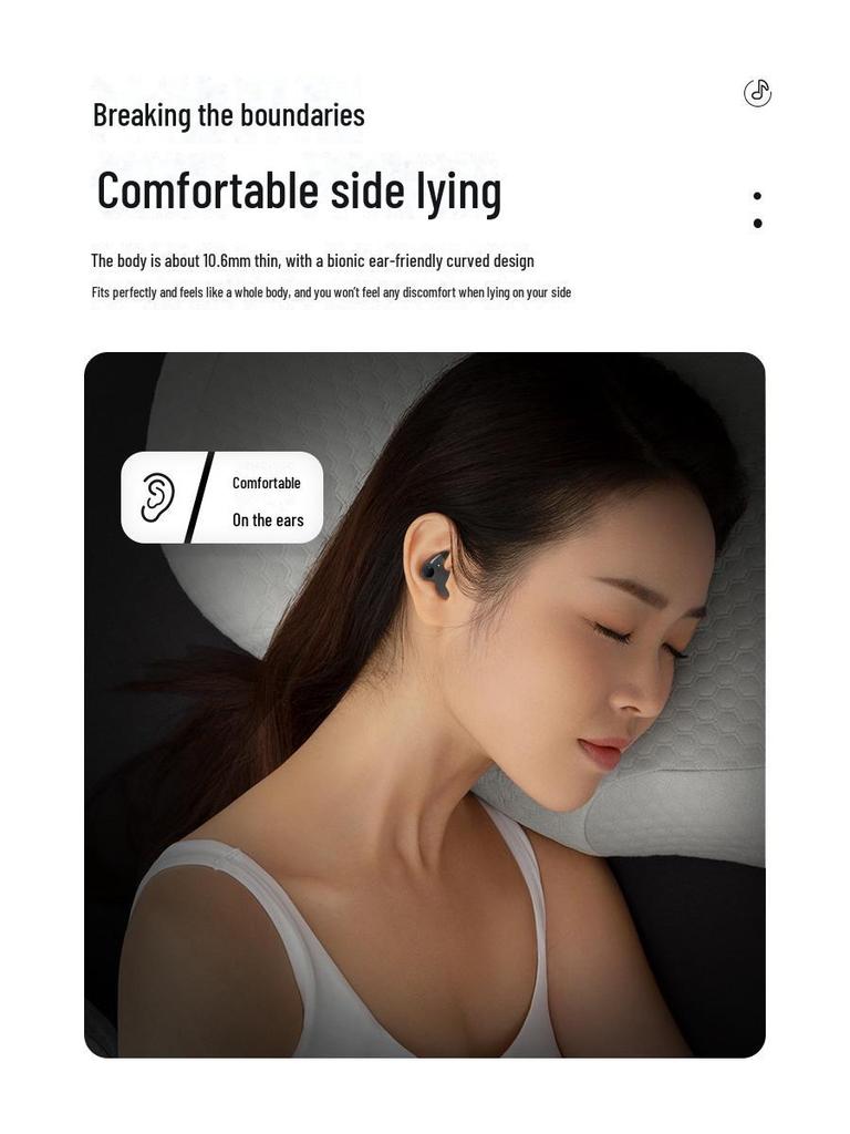 MD538 Wireless Bluetooth 5.3 Headset: Dual-Ear, Noise Reduction, Comfortable for Sleep & Calls