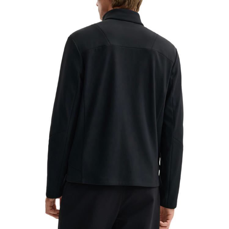 Fila Fleece Knit Warm Skin-Friendly Long Sleeve Jacket Men Jackets Blue F11M542502F-BK