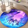 1pc KPop Demon Hunters28 Design Printed Area Round Carpet for Bedroom Living Room Home Decor Rugs Mat Non Slip Mat Rug for Bedside