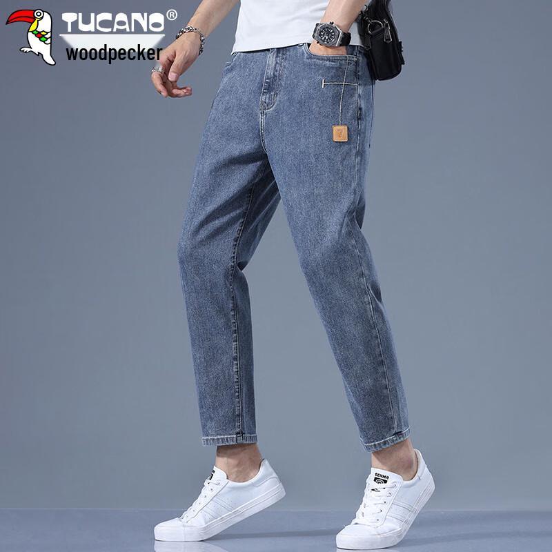 TUCANO Men's Summer Cropped Straight Jeans