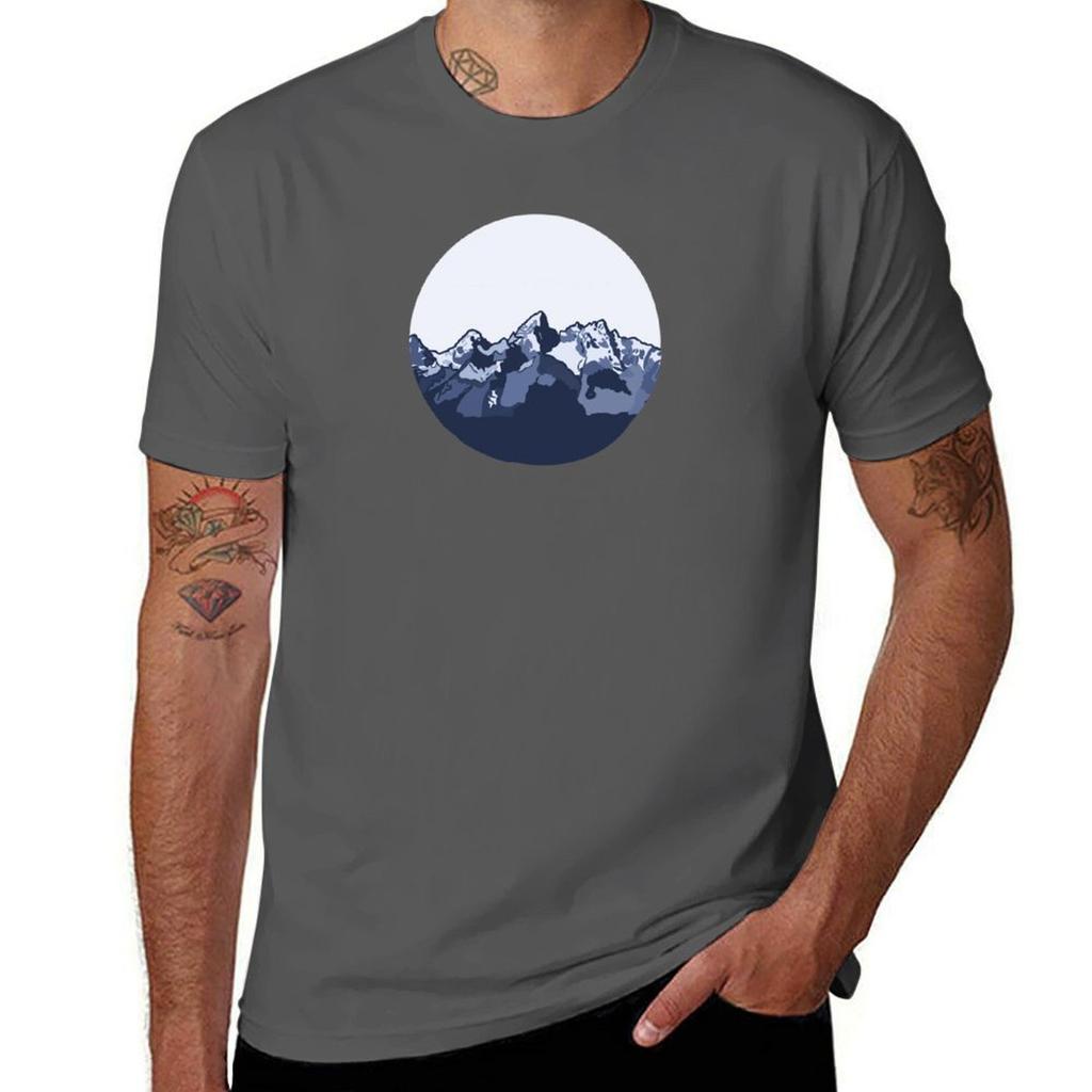 Grand Teton National Park Circle Tshirt quick drying boys whites t shirts for men pack