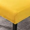 Velvet Armless Chair Cover Solid Color Sofa Stool Slipcover Nordic Accent Stretch Chair Covers Elastic Couch Protector Cover