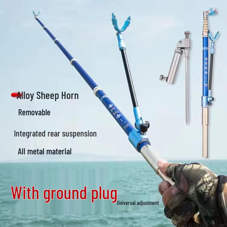 Portable Carbon Rod Holder & Super Hard Tackle Box with Fishing Chair - Black Pit Taiwan Platform