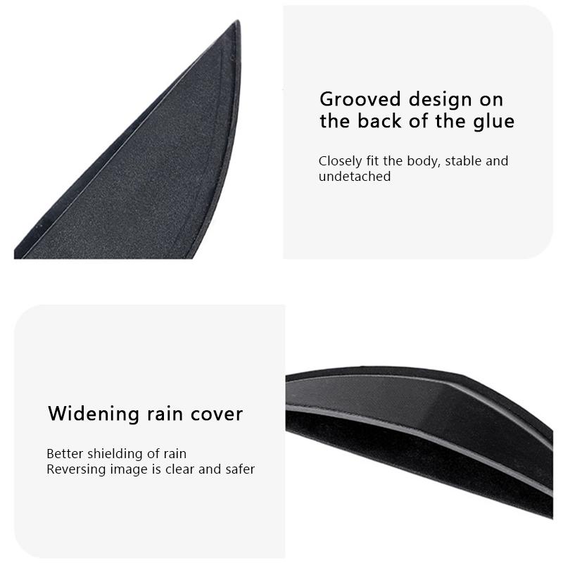 SEAMETAL Car Rear Camera HD Reversing Rain Cover Silicone Weatherproof Rainproof Protection Guard for Rear View Camera Easy Install