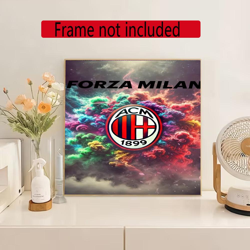 Ac Milan 5D Diy Diamond Paintings Mosaic Wall Round Diamond Art Painting Kits Embroidery Crystal Accessories Frameless