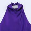 Araltay New Arrival Fashion Style Women's Clothing Fashion All-Match Pure Color Silk Satin Texture Halter Top 3203317